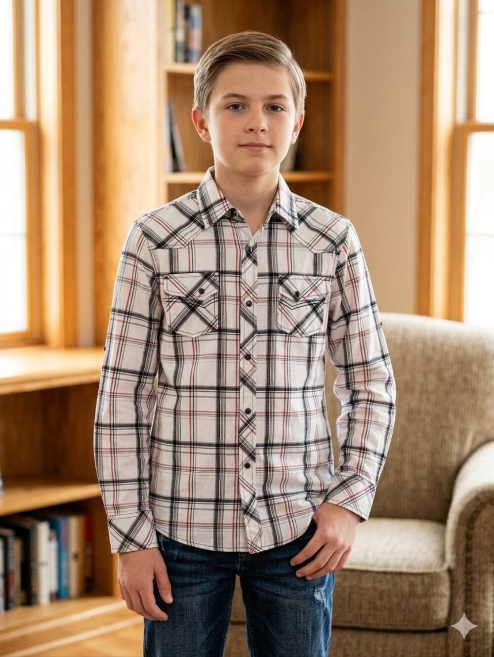 The Sovereign Code Long Sleeve Western Button Down Shirt